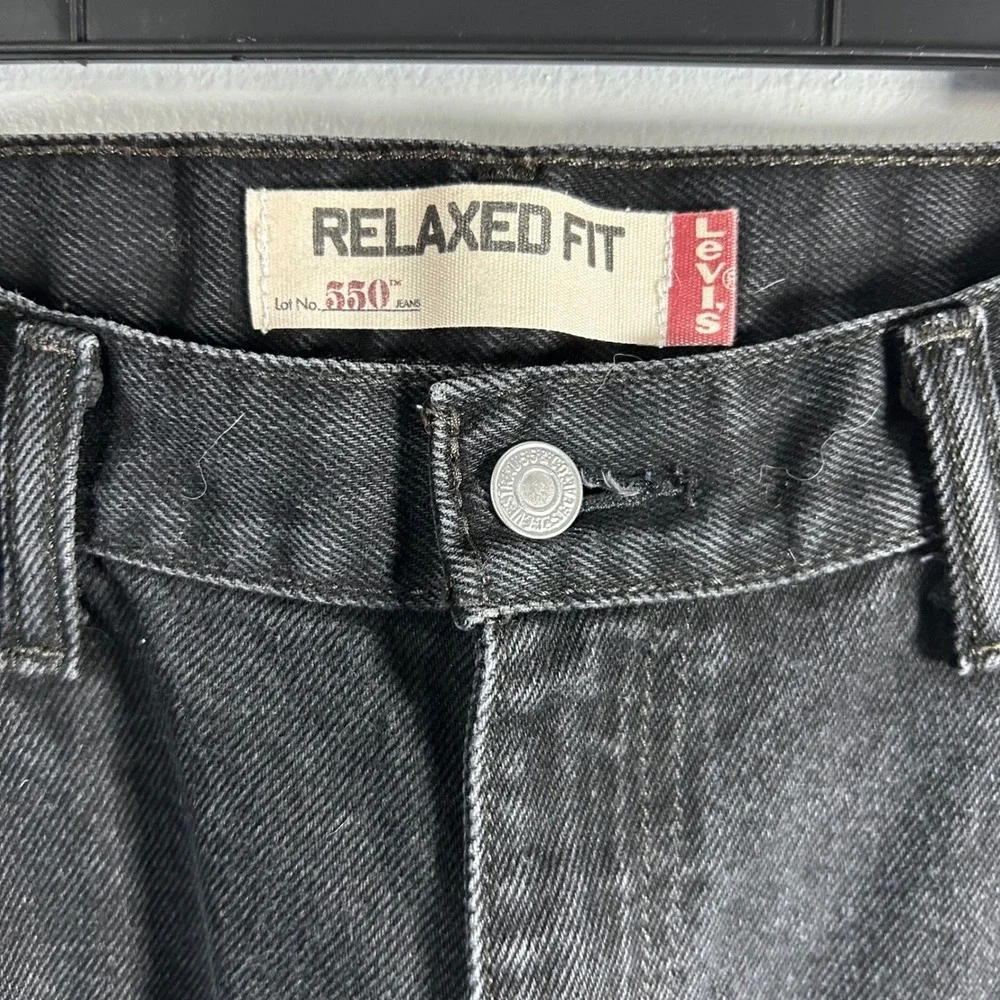 Levi's 550 Jeans Black‎ Relaxed Fit Mens W36 L34 Denim Pants